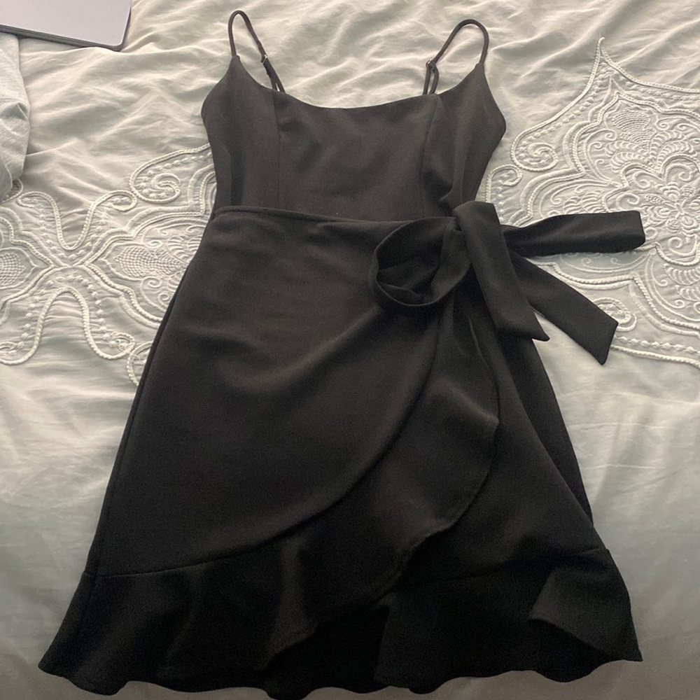 Lucy in the Sky black mini dress